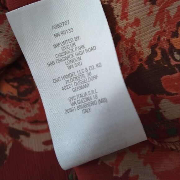 Joan Rivers Floral Blouse Size Medium - Picture 5 of 8